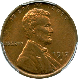 image for: 1917-D 1c PCGS MS64 RB