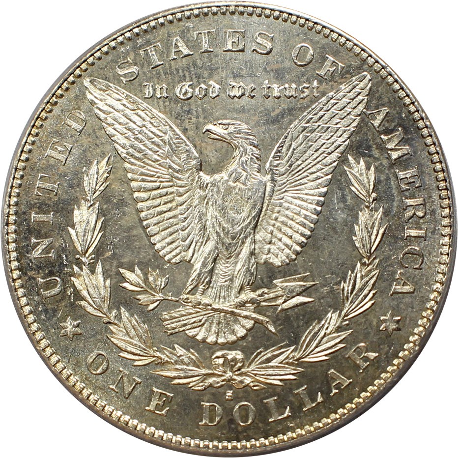 image for: Hot 50 VAM: 1878-S $1 PCGS MS62 (VAM-6, Doubled Rib)