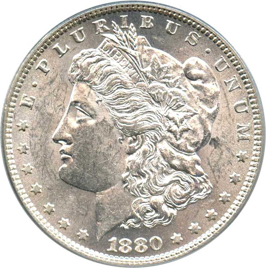 image for: Top 100 VAM: 1880-O $1 PCGS MS61 (VAM-4, 80/79, Crossbar)