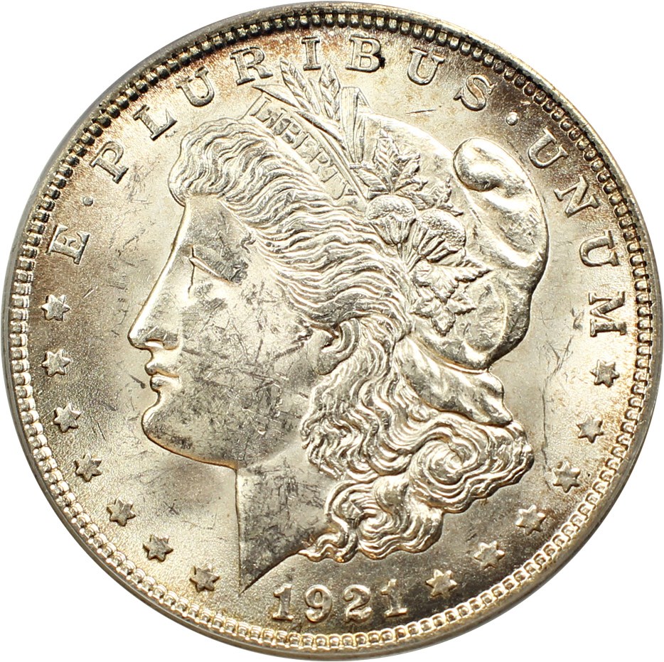 image for: Top 100 VAM: 1921 Morgan $1 PCGS MS62 (VAM-41 Pitted Reverse)