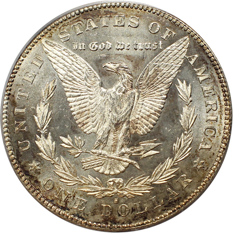image for: Hot 50 VAM: 1878-S $1 PCGS MS62 (VAM-6, Doubled Rib)