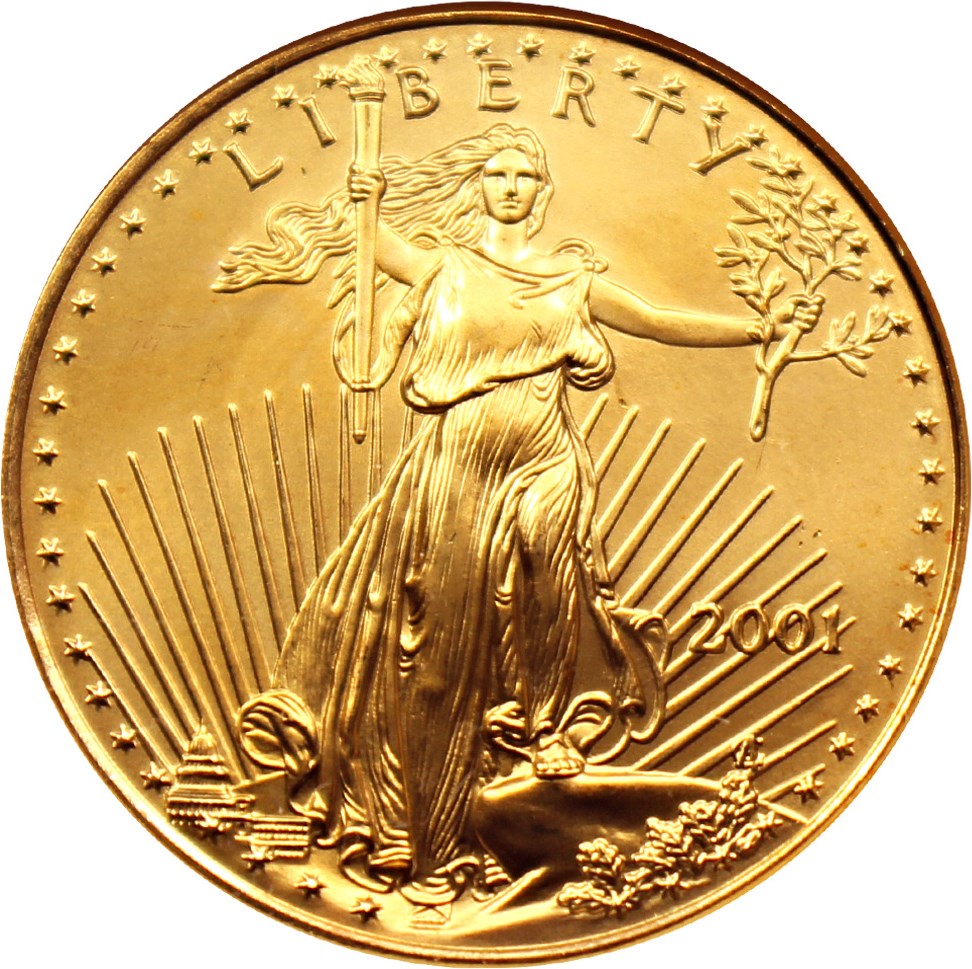 image for: 2001 Gold Eagle $25 NGC MS69