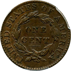 image for: 1828 1c PCGS AU53 (Small Wide Date)