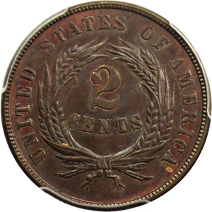 image for: 1867 2c PCGS/CAC MS65 BN