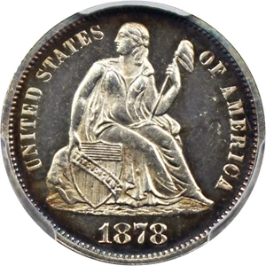 image for: 1878 10c PCGS/CAC Proof 64 CAM