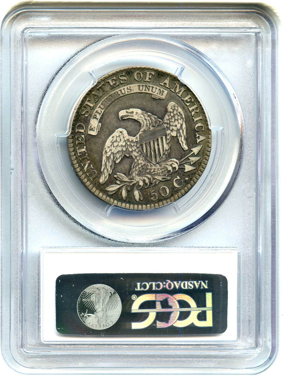 image for: 1828 50c PCGS VF25 (Overton 119, Sq 2, Sm 8, Sm Let.)