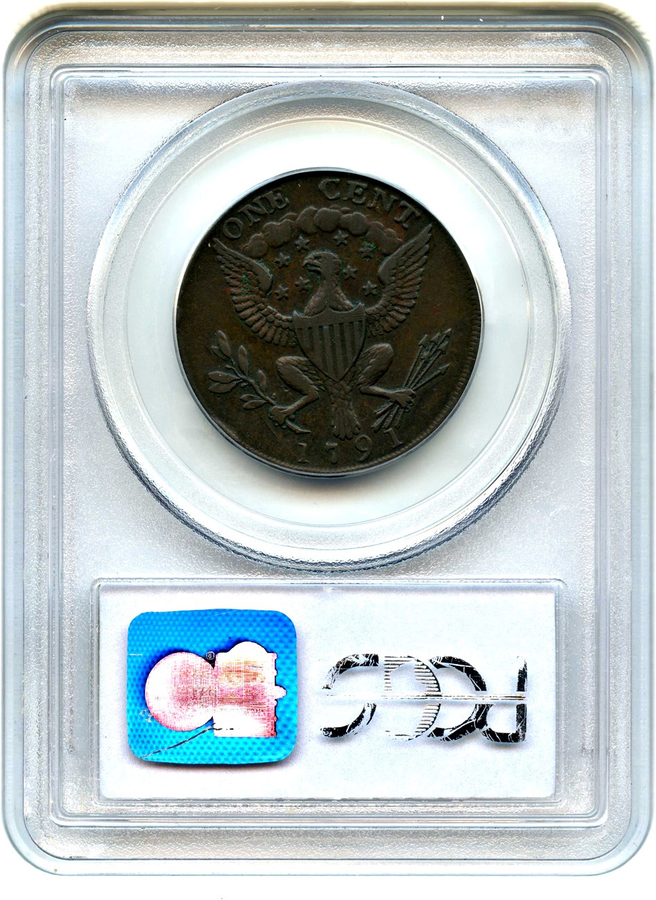 image for: 1791 Washington Cent PCGS XF45 (Small Eagle)