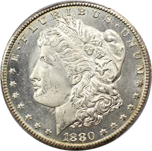 image for: 1880-CC $1 PCGS MS65 DMPL