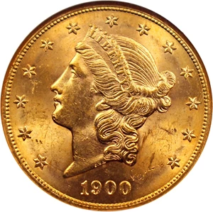 image for: 1900-S $20 NGC MS63