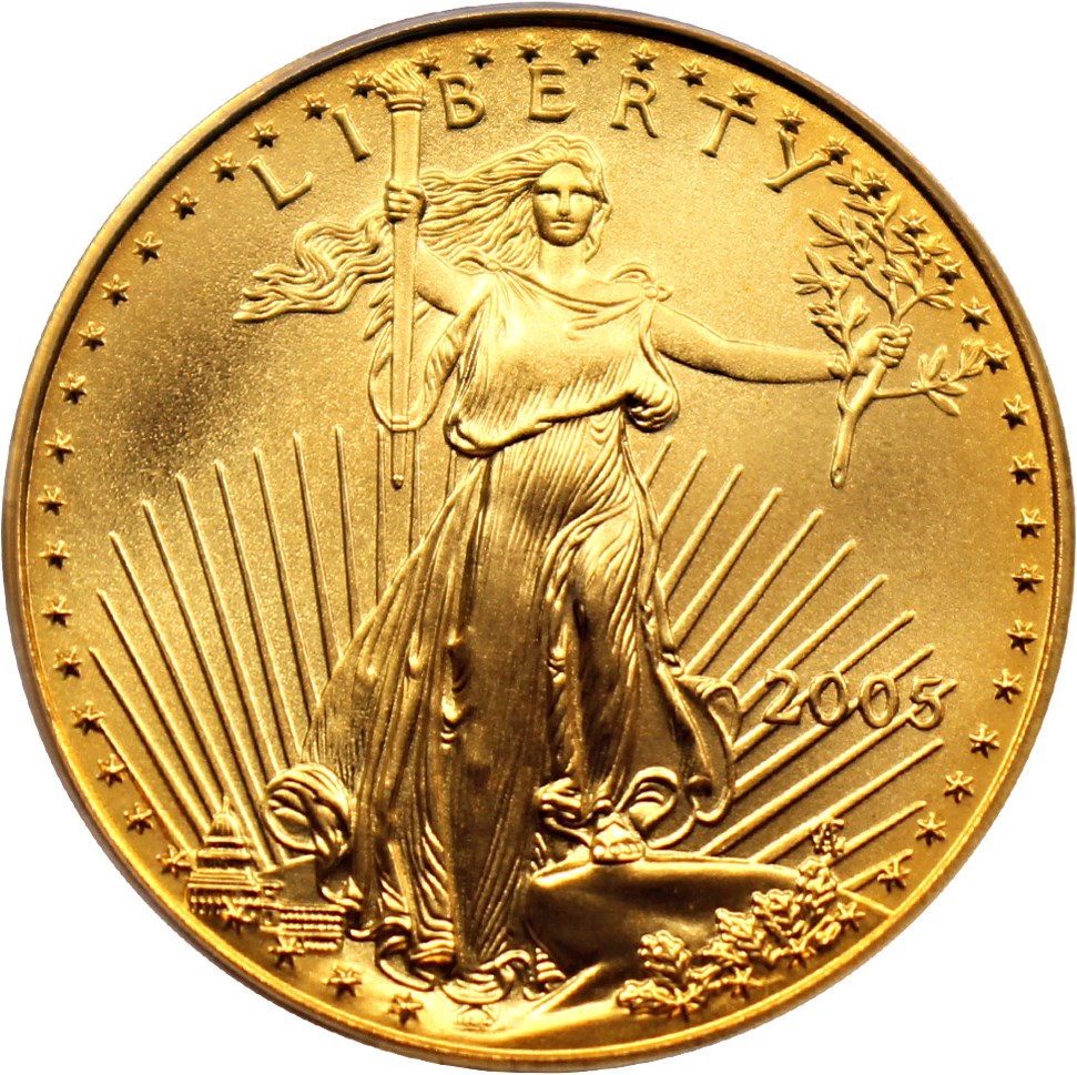 image for: 2005 Gold Eagle $25 PCGS MS69