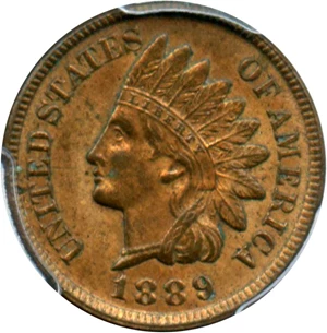 image for: 1889 1c PCGS MS63 RB