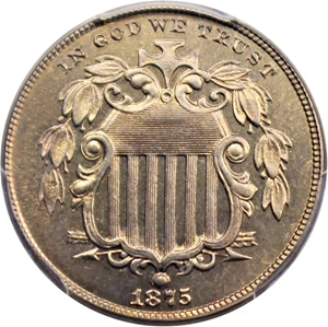 image for: 1875 5c PCGS Proof 66