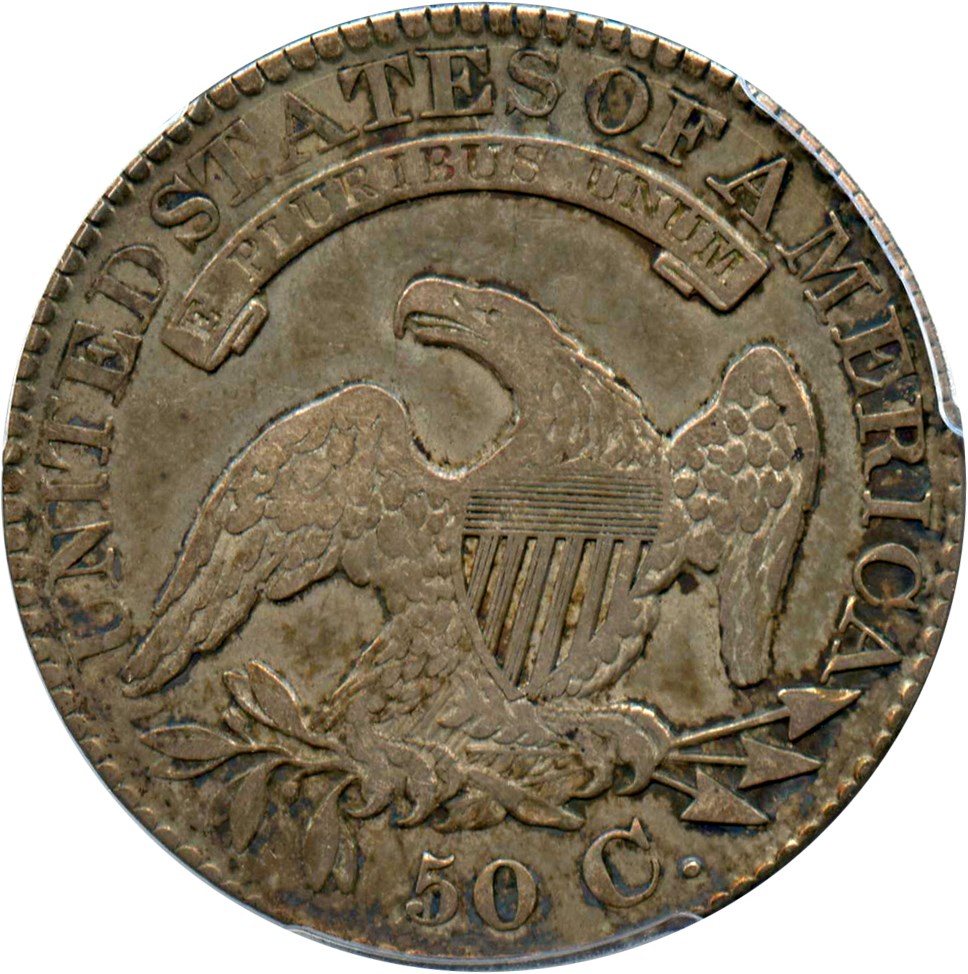 image for: 1828 50c PCGS VF35 (Square Base 2, Large 8s)