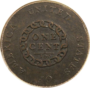image for: 1793 Chain 1c PCGS VF25 (Periods)