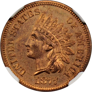 image for: 1877 1c NGC Proof 65 RD