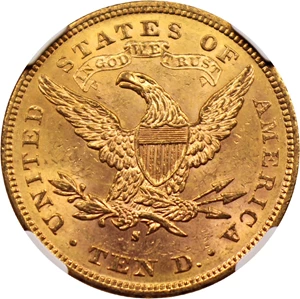 image for: 1880-S $10 NGC MS64