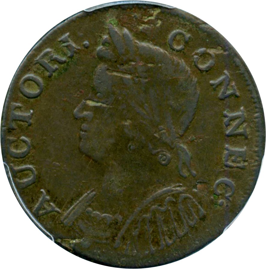 image for: 1786 Connecticut PCGS VF25 (Mailed Bust Left)