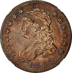 image for: 1815 25c NGC MS61 (B-1, E Stamp)