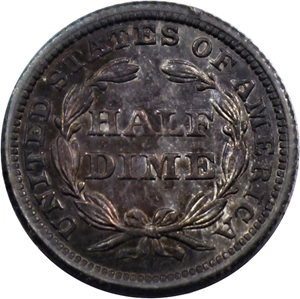 image for: 1840 H10c PCGS/CAC MS64 (Drapery, OGH Rattler Holder)