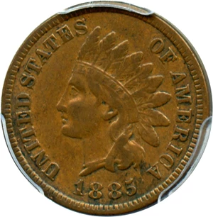 image for: 1885 1c PCGS AU53