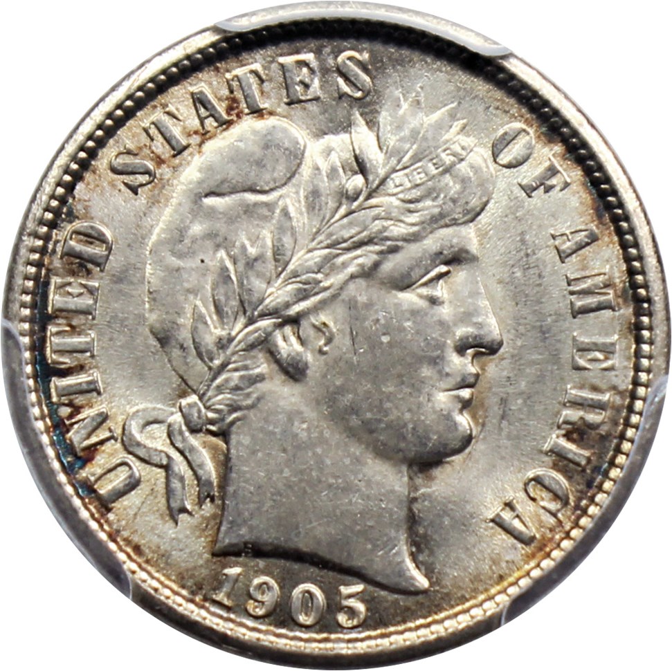 image for: 1905 10c PCGS MS63