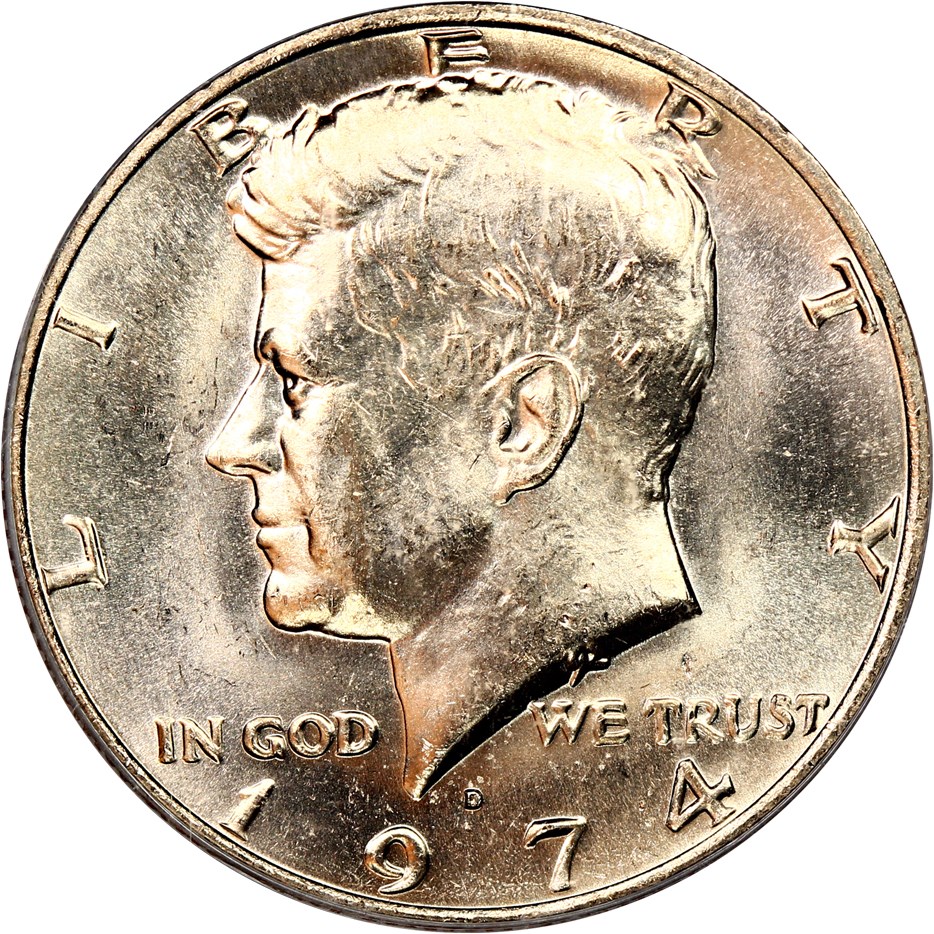 image for: 1974-D 50c PCGS MS63 (Doubled Die Obverse)
