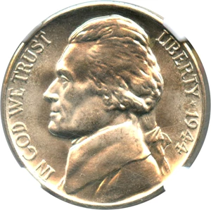 image for: 1944-D 5c NGC MS67