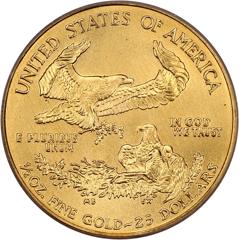 image for: 2005 Gold Eagle $25 PCGS MS69 (First Strike)