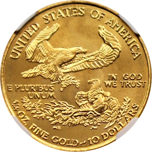 image for: 1995 Gold Eagle $10 NGC MS69