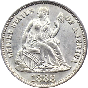 image for: 1888-S 10c PCGS/CAC MS63 (OGH)