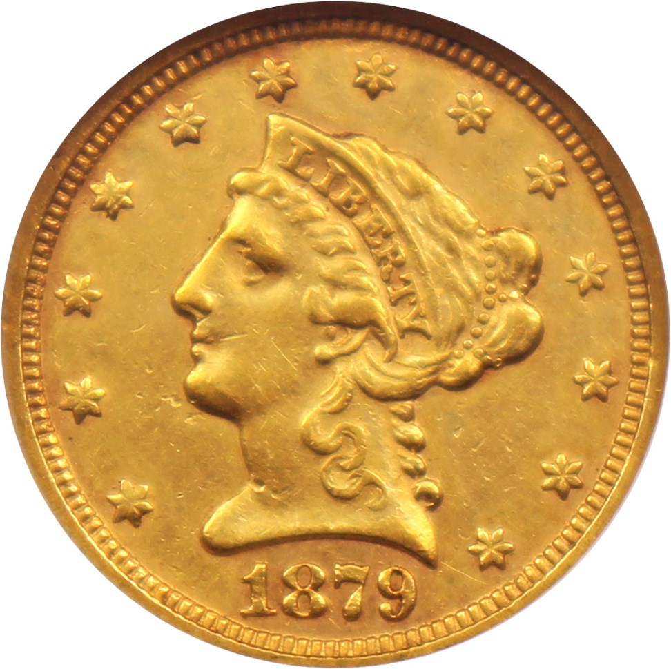 image for: 1879-S $2 1/2 ANACS XF40
