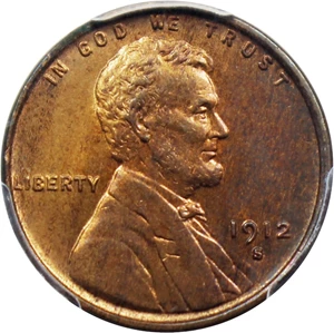 image for: 1912-S 1c PCGS/CAC MS64 RB