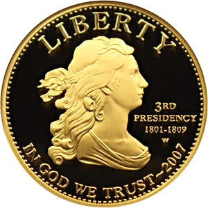 image for: 2007-W Jefferson's Liberty $10 NGC Proof 70 UCAM