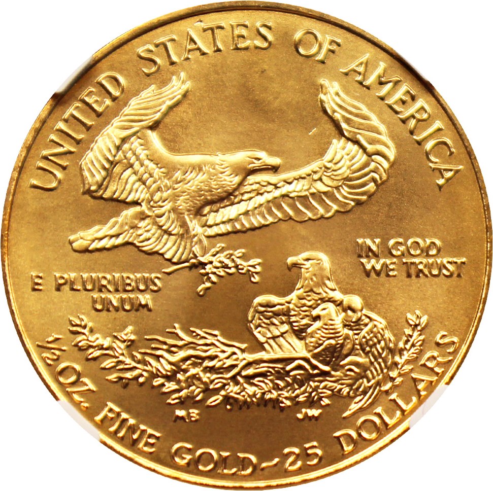 image for: 1996 Gold Eagle $25 NGC MS69