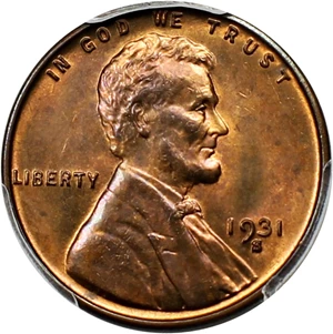 image for: 1931-S 1c PCGS MS65 RB