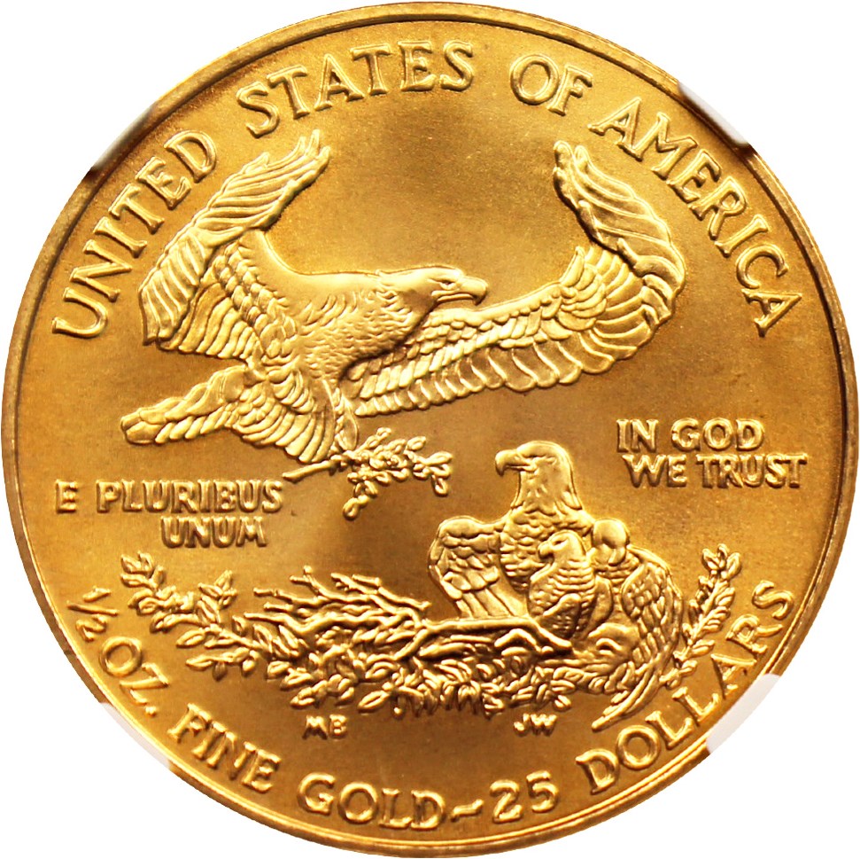 image for: 2000 Gold Eagle $25 NGC MS69