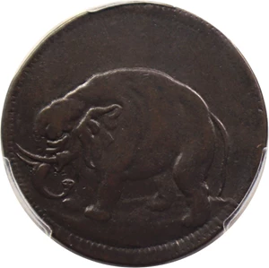 image for: Elephant LONDON 1/2 P PCGS XF45 (Thick Planchet)