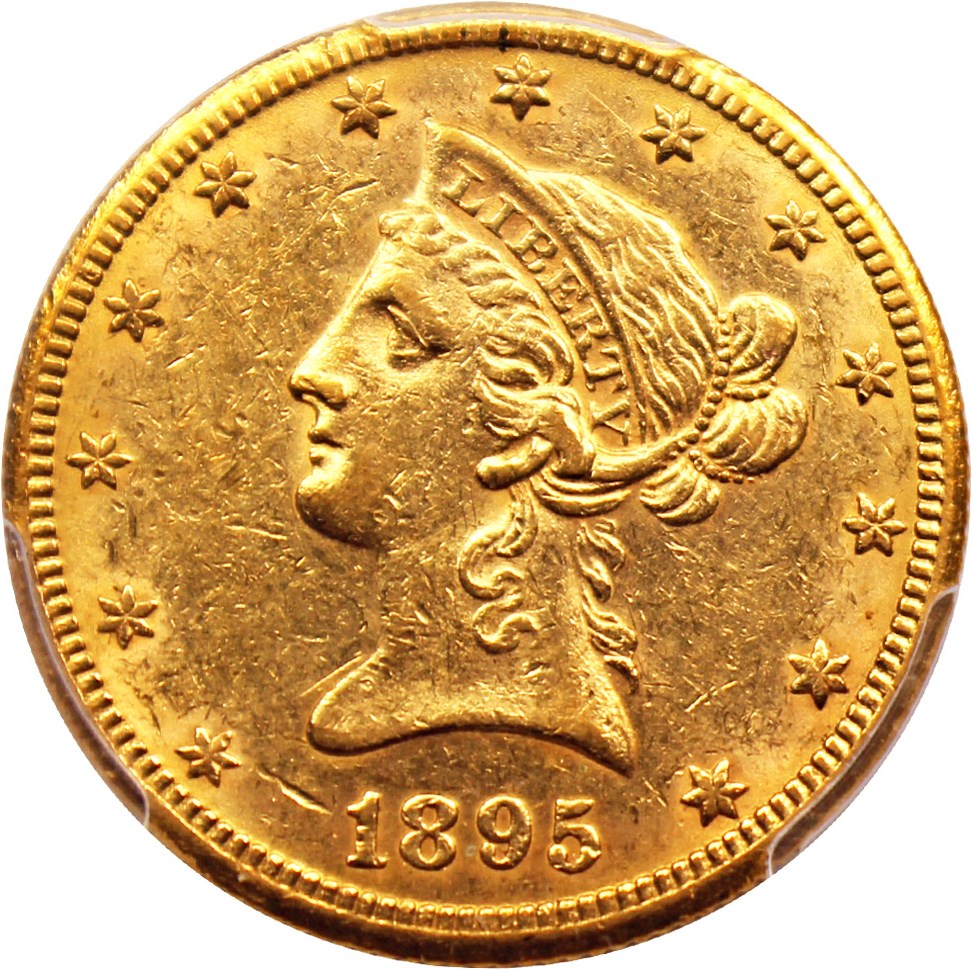 image for: 1895-O $10 PCGS AU55