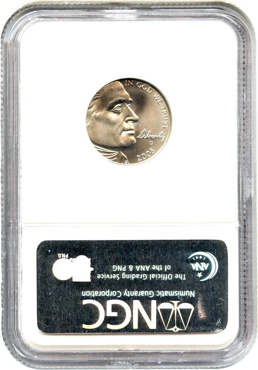 image for: 2005-D Western Waters 5c NGC MS66