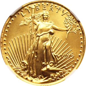 image for: 1995 Gold Eagle $10 NGC MS69