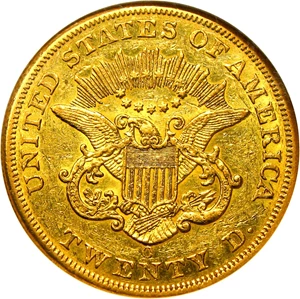 image for: 1853-O $20 NGC/CAC AU55