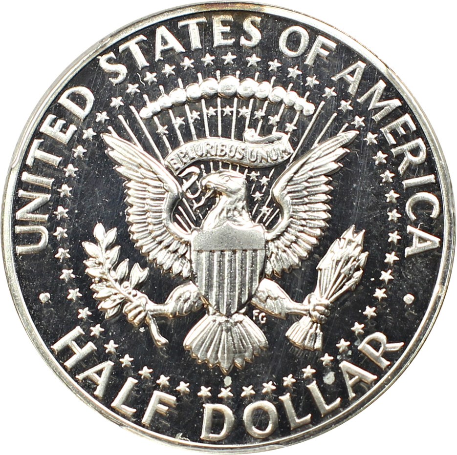 image for: 1964 50c PCGS Proof 67 DCAM (Accented Hair)