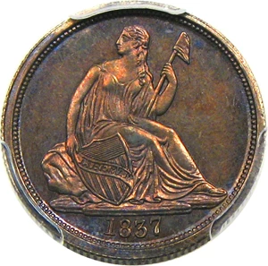 image for: 1837 10c PCGS Proof 64 (No Stars)