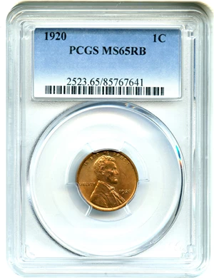 image for: 1920 1c PCGS MS65 RB