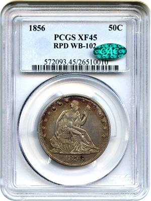 image for: 1856-O 50c PCGS/CAC XF45 (RPD, WB-102)