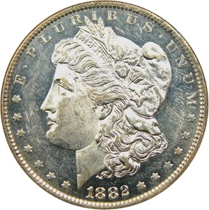 image for: Top 100 VAM: 1882-O/S $1 NGC MS61 DMPL (VAM 5)