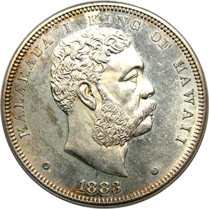 image for: 1883 Hawaii $1 PCGS MS62