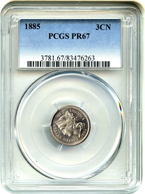 image for: 1885 3cN PCGS Proof 67