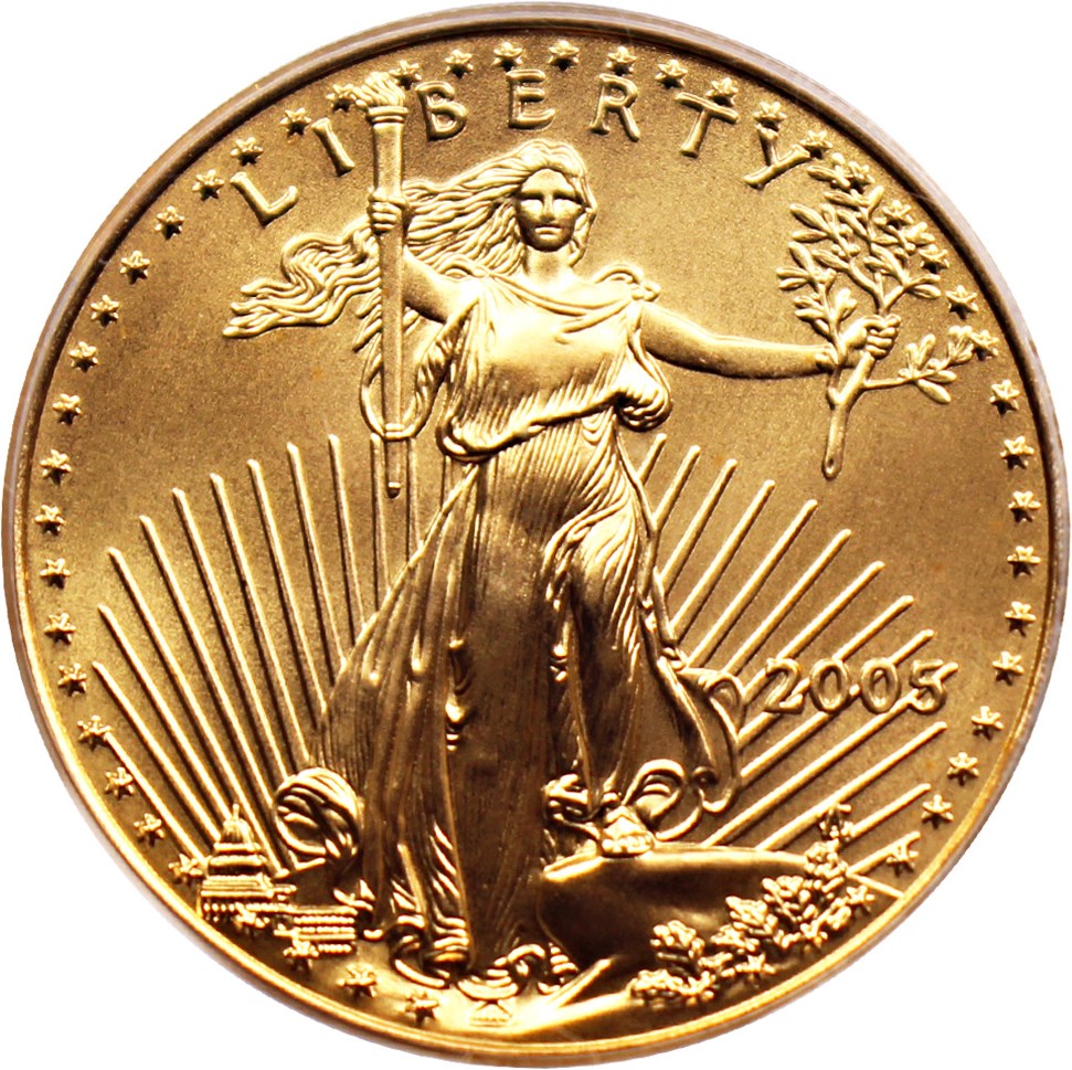 image for: 2005 Gold Eagle $25 PCGS MS69