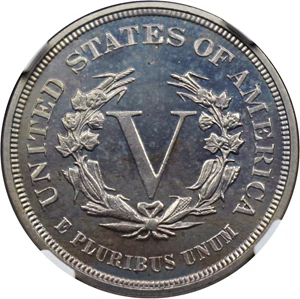 image for: 1883 5c NGC/CAC Proof 67 (No Cents)